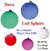 Led spheres 30cm 50cm stand alone deco